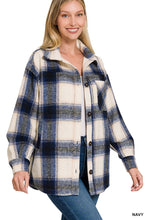 Load image into Gallery viewer, OVERSIZED  PLAID SHACKET