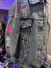 Load image into Gallery viewer, Deluxe HD Dance Jean Jacket Blinged Out