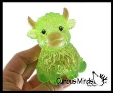 Load image into Gallery viewer, Curious Minds Toys - Highland Cow Shaped Ball - Thick Glue/Gel Syrup Molasses Stretch Ball Maltose- Ultra Squishy and Moldable Slow Rise Relaxing Sensory Fidget Stress Toy