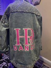 Load image into Gallery viewer, Deluxe HD Dance Jean Jacket Blinged Out