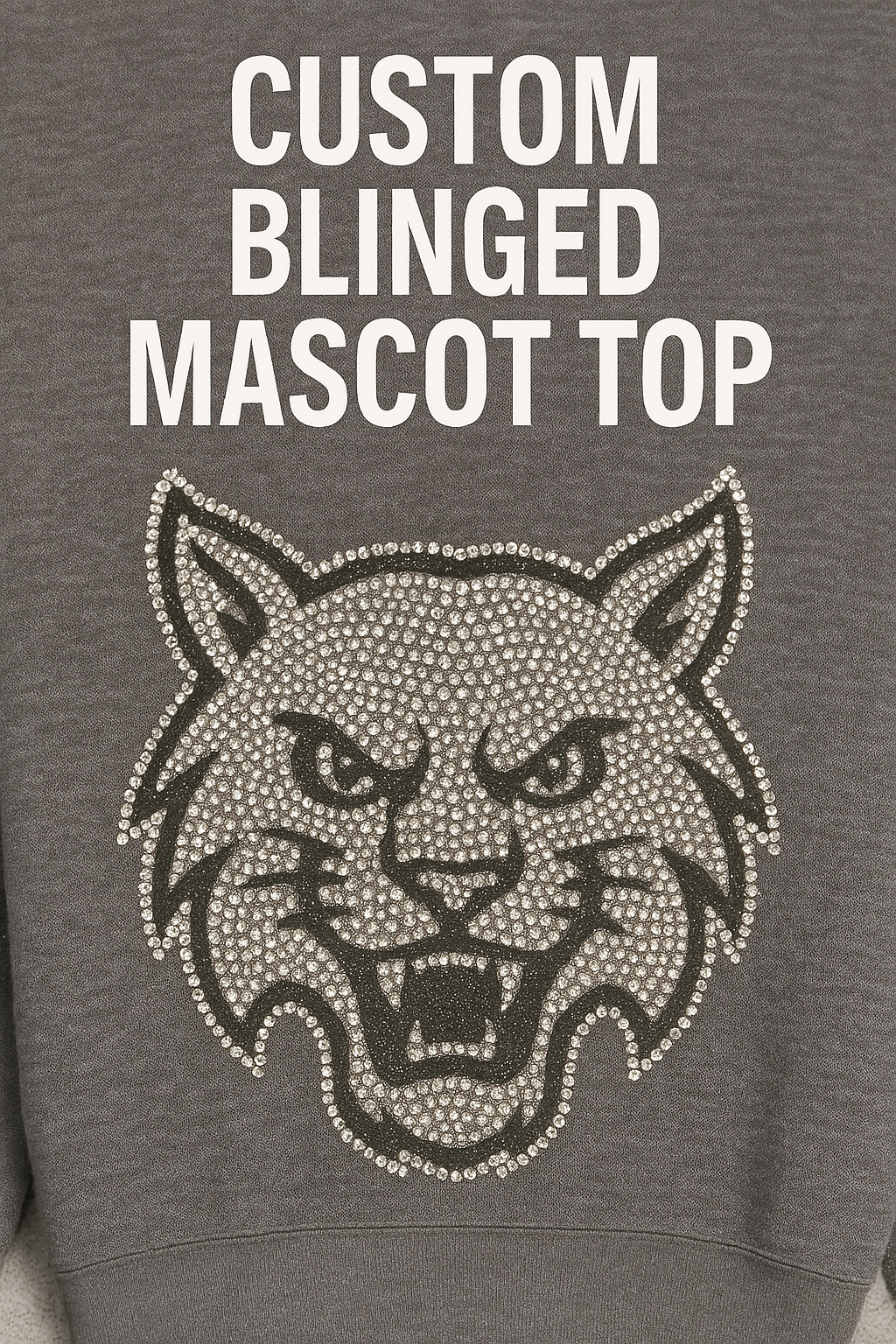 Custom Blinged Mascot Top