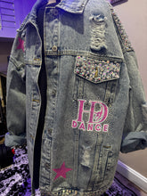 Load image into Gallery viewer, Deluxe HD Dance Jean Jacket Blinged Out