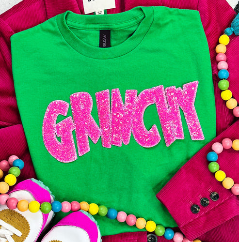 Grinch Sequin Top