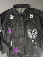 Load image into Gallery viewer, Dance Mom Jean Jacket Blinged Out