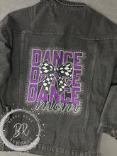 Load image into Gallery viewer, Deluxe Dance Mom Jean Jacket Blinged Out