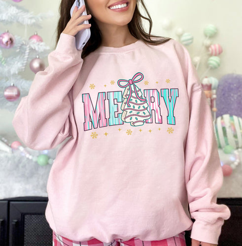 Pink & Blue Merry Top
