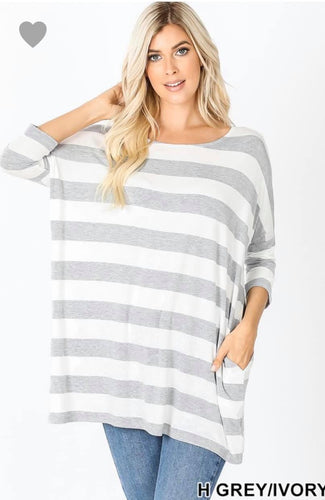 Boxy Striped Tunic