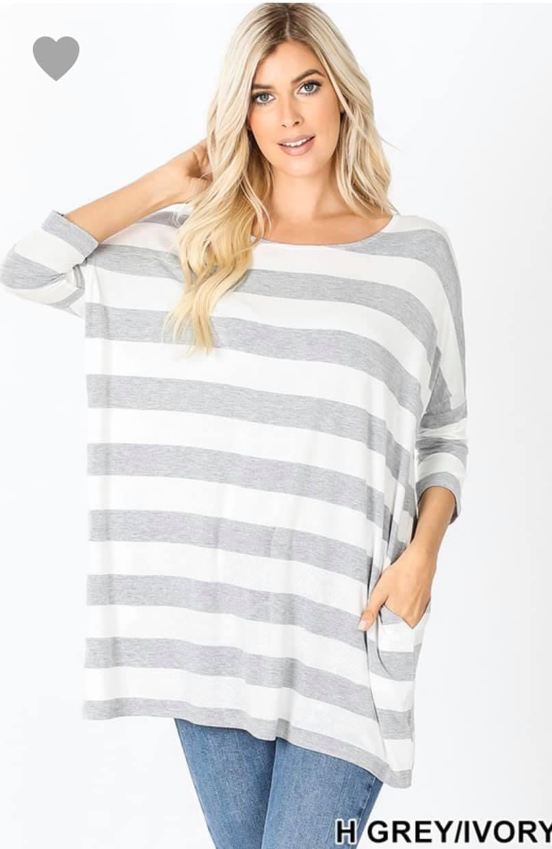 Boxy Striped Tunic