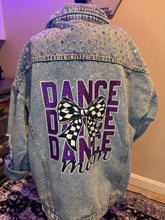 Load image into Gallery viewer, Deluxe Dance Mom Jean Jacket Blinged Out
