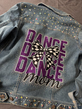 Load image into Gallery viewer, Deluxe Dance Mom Jean Jacket Blinged Out