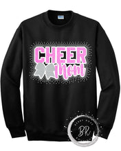 Load image into Gallery viewer, Rhinestone Cheer Mom Bow Sweatshirt