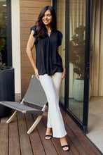 Load image into Gallery viewer, Zenana Full Size Ruffle Shoulder Notched Neck Blouse